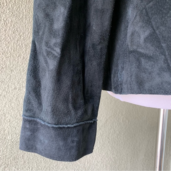 “Brandon Thomas” Soft Black Suede Leather Jacket size L - Picture 8 of 11